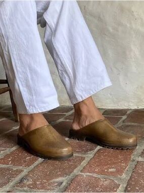 Plasticana Opana Mule Clog Slip-On 37 French recycled hemp garden shoe sepia